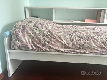 Letto singolo con materasso: 302 x 94 x 58 cm