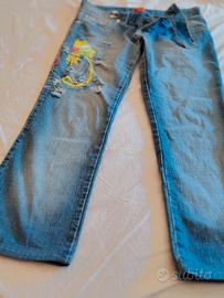 jeans con stampa 