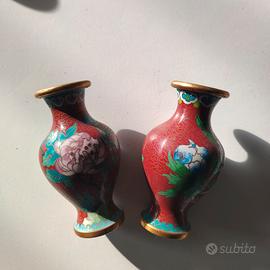 piccoli vasi cloisonné cinesi