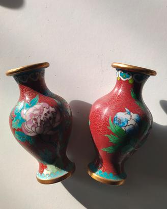 piccoli vasi cloisonné cinesi