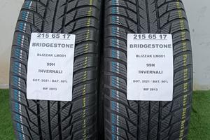 2 GOMME 215 65 17 BRIDGESTONE INV RIF2813