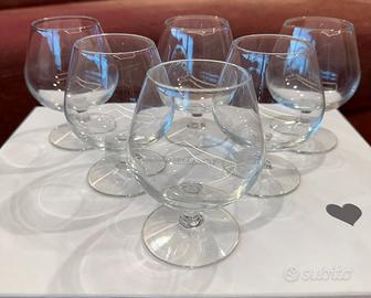 6 calici Ballon per cognac, distillati e brandy.