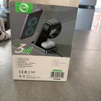 caricatore wireless allpress 3 in 1 – nuovo