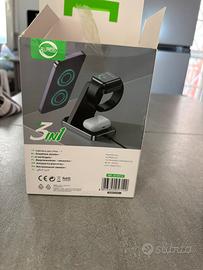 caricatore wireless allpress 3 in 1 – nuovo