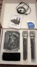 Mixer audio karaoke kit da 2 microfoni