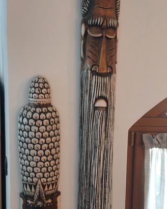 Maschere d'arredamento indonesiane