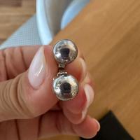 Orecchini pallina argento