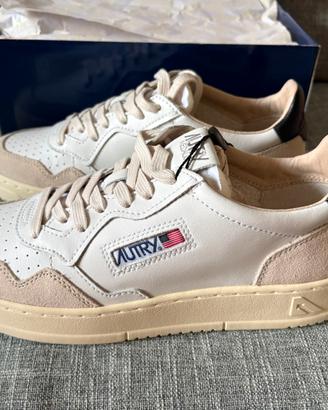 Sneakers Autry Medalist Uomo 42 Bianco Beige