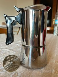 Caffettiera in acciaio con riduttore