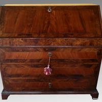 Cassettone ribalta Luigi XV emiliano intarsiato