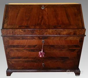 Cassettone ribalta Luigi XV emiliano intarsiato