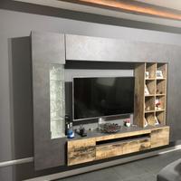 Dmora Parete Attrezzata Ocean 40x290x192h cm