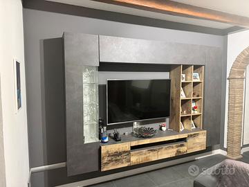 Dmora Parete Attrezzata Ocean 40x290x192h cm