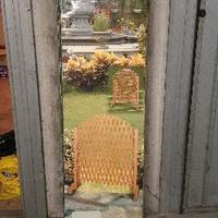 Separatore a grata da balcone giardino