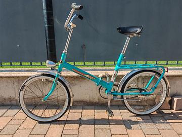 Bicicletta Pieghevole Vintage Azzurra anni 60/70