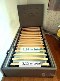 Letto singolo con contenitore 