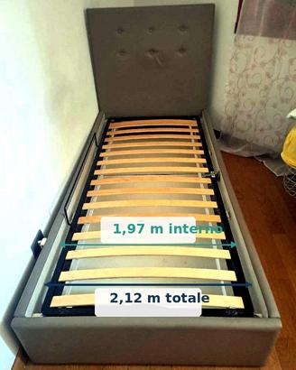 Letto singolo con contenitore 