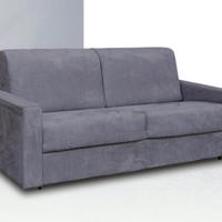 Divano letto Grafi - Microfibra grigio