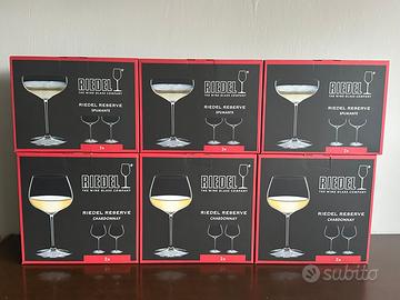 RIEDEL RESERVE : 6 CALICI SPUMANTE + 6 CHARDONNAY