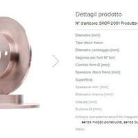 disco freno nuovo mai usato posteriore OPEL