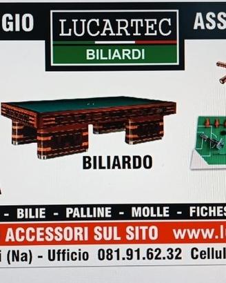 accessori e ricambi per biliardo 
