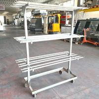 carrello porta ganci macelleria usato