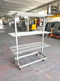 carrello porta ganci macelleria usato