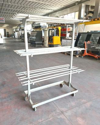 carrello porta ganci macelleria usato