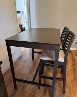 Tavolo alto Ikea con 4 sgabelli
