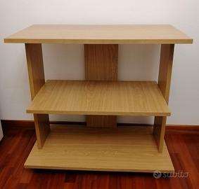 Mobiletto con 3 ripiani, munito di ruote