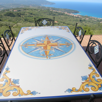 TAVOLO IN PIETRA LAVICA MIS. 200X100 CM. IN ITALIA