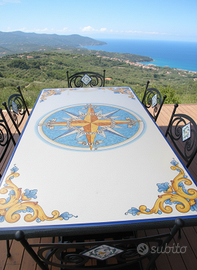 TAVOLO IN PIETRA LAVICA MIS. 200X100 CM. IN ITALIA