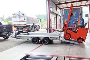 Carrello porta Escavatori Pale Muletti Edili