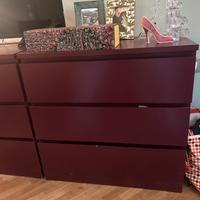 Cassettiere MALM IKEA color Vinaccia