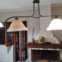 n.2 Lampadari antichi in ferro battuto 