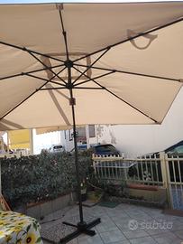 Ombrellone  da giardino 2mt x 3mt nuovo con base