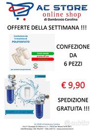 CONFEZIONE DA 6 PEZZI CARTUCCE POLIFOSFATO CALDAIA