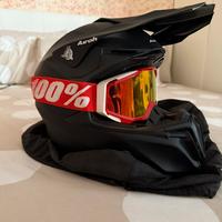 Casco airoh black matt