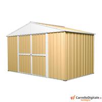 Capanno box esterno lamiera 360x175cm beige