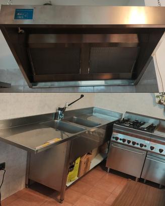 CUCINA PROF.ANGELO PO CAPPA 4 FUOCHI FORNO FRYTOP