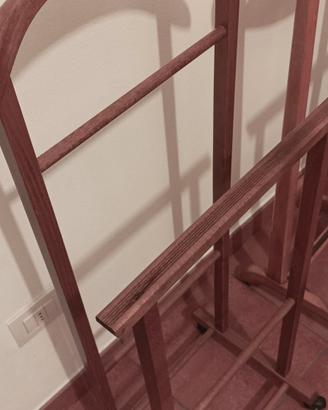 Servomuto anni '60 in legno scuro 