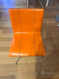 9 sedie di design arancioni