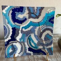 Piatto vetro di murano Sergio Tiozzo