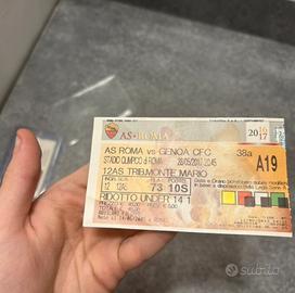 Biglietto stadio olimpico as roma addio totti