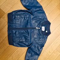 Giacca simil-pelle blu 6-9mesi 68cm
primaverile 