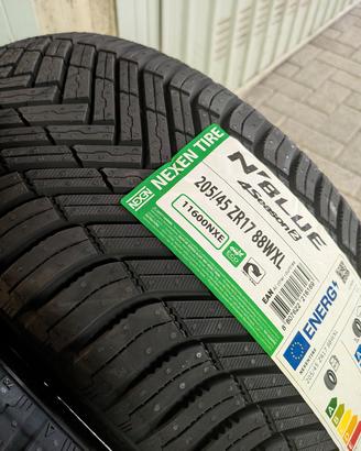 4 gomme 4 stagioni nuove Nexen N'Blue2 205-45 R17