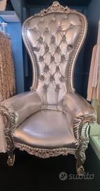 poltrona fashion argento 