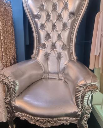 poltrona fashion argento 