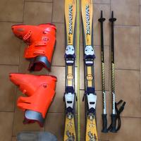 Sci, bacchette, scarponi (set completo)