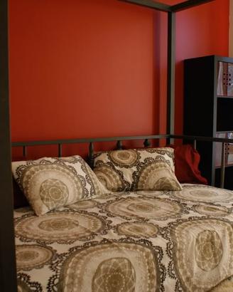 Letto baldacchino/day bed IKEA in legno nero